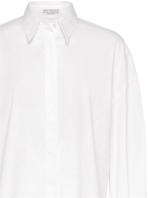 White cotton woman shirt BRUNELLO CUCINELLI | M0091NK436C159